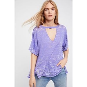 Free People Jordan Tee in Purple